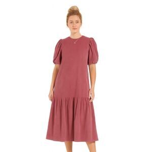 Casey Marks Eugenie Midi Dress Corduroy Medium Pink NEW